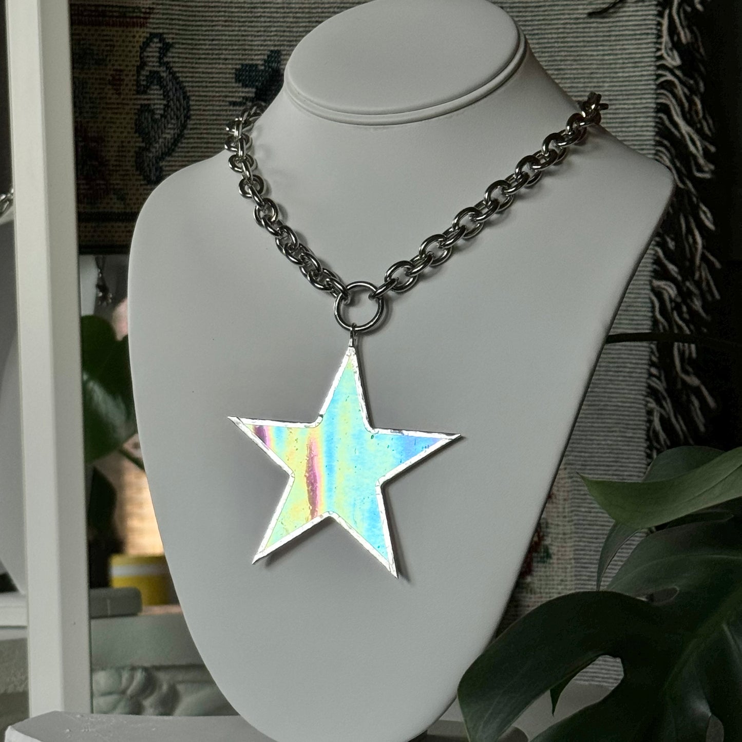 Iridescent Pink Star - Large