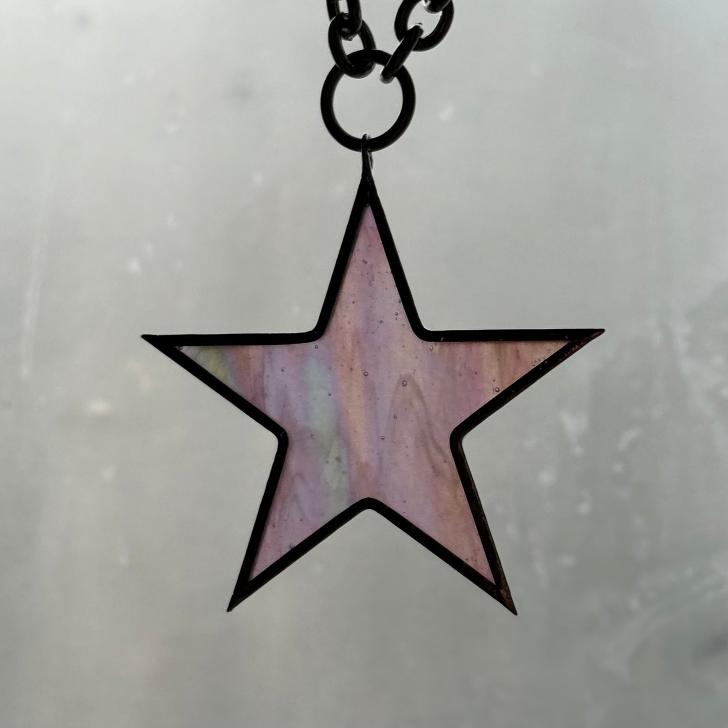 Iridescent Pink Star - Large