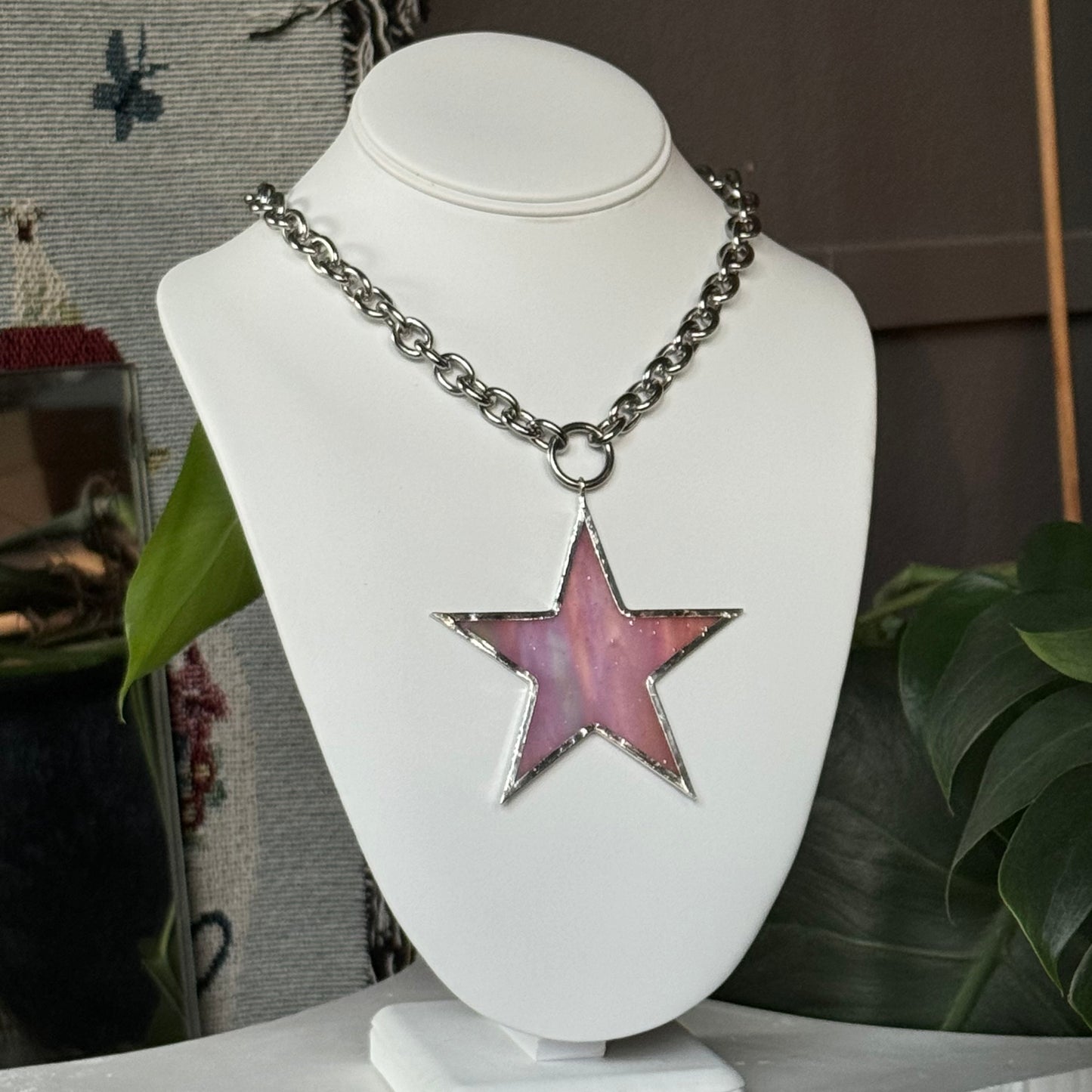 Iridescent Pink Star - Large