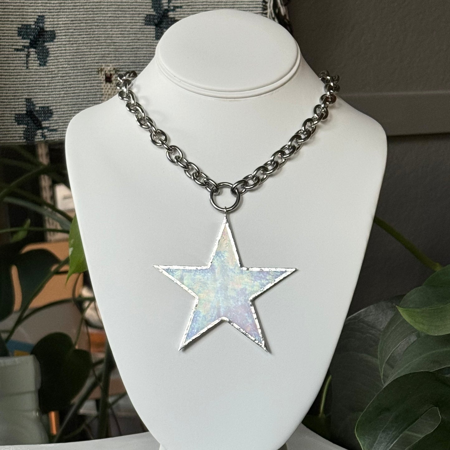 Iridescent White Star - Large