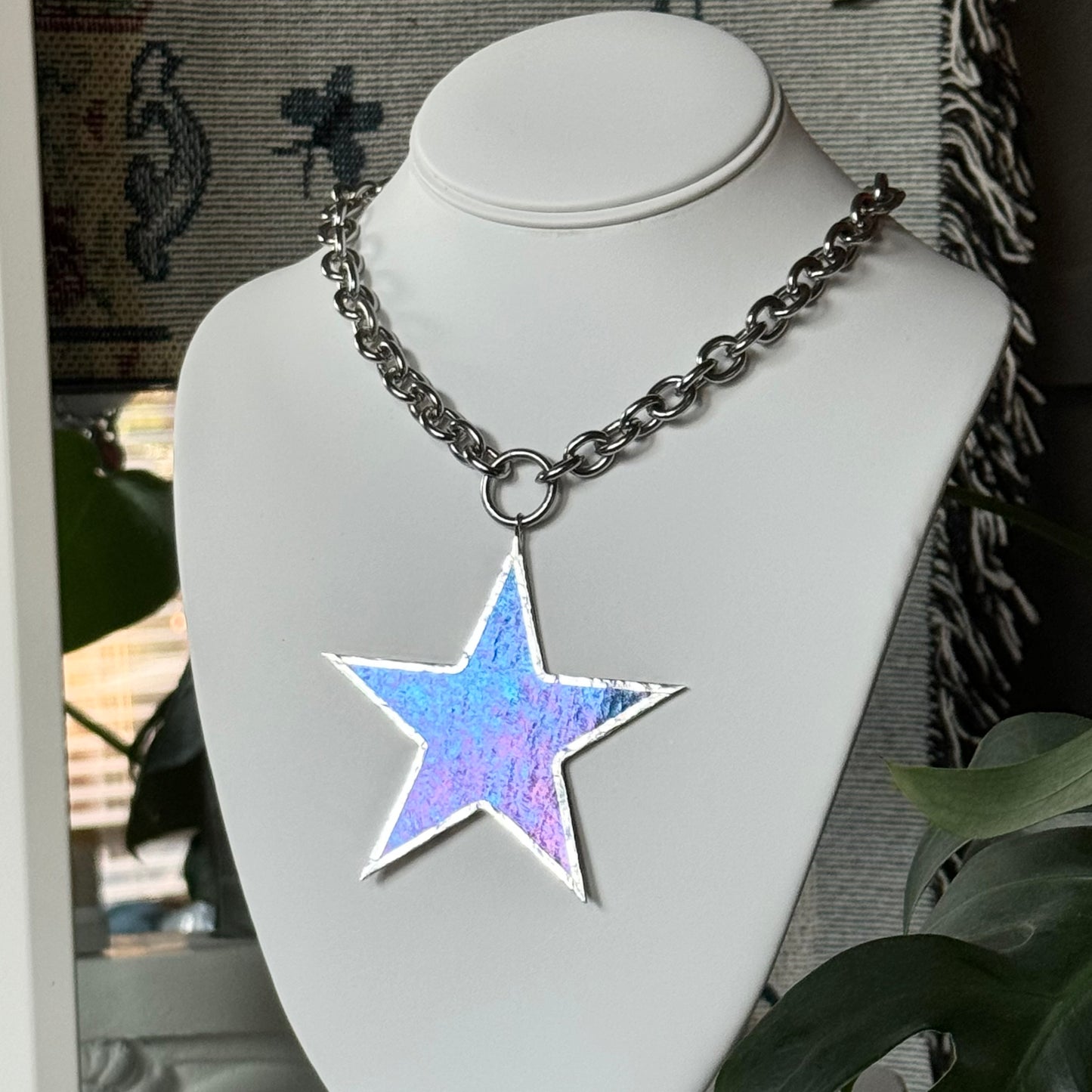 Iridescent Black Star - Large