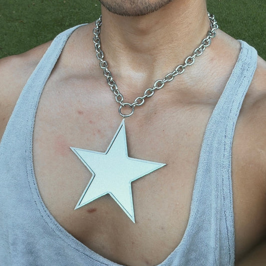 Large Star Mirror Pendant