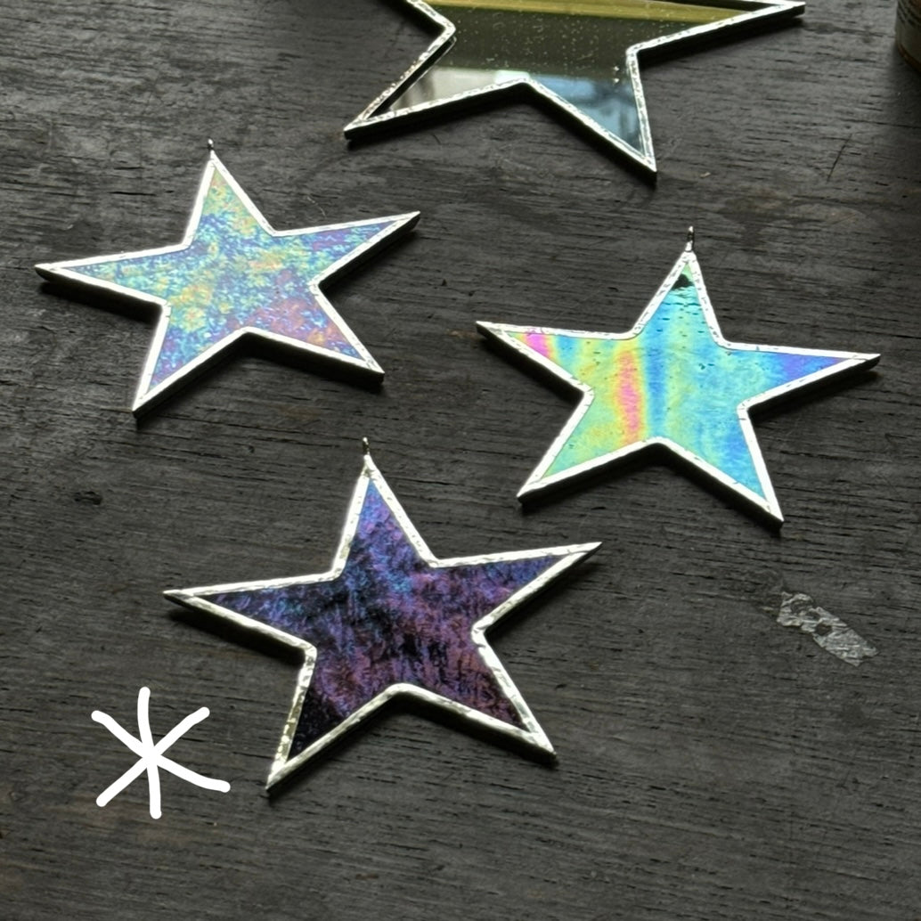 Iridescent Black Star - Large