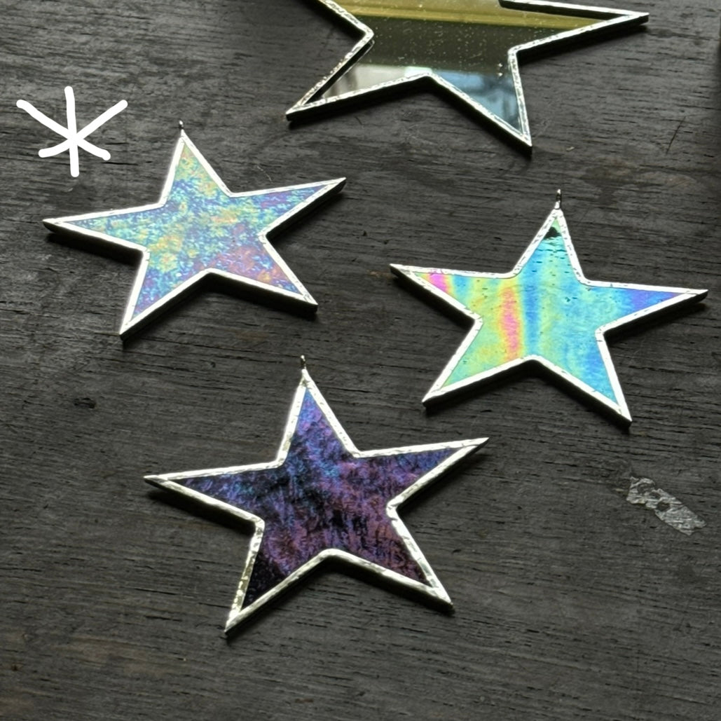 Iridescent White Star - Large