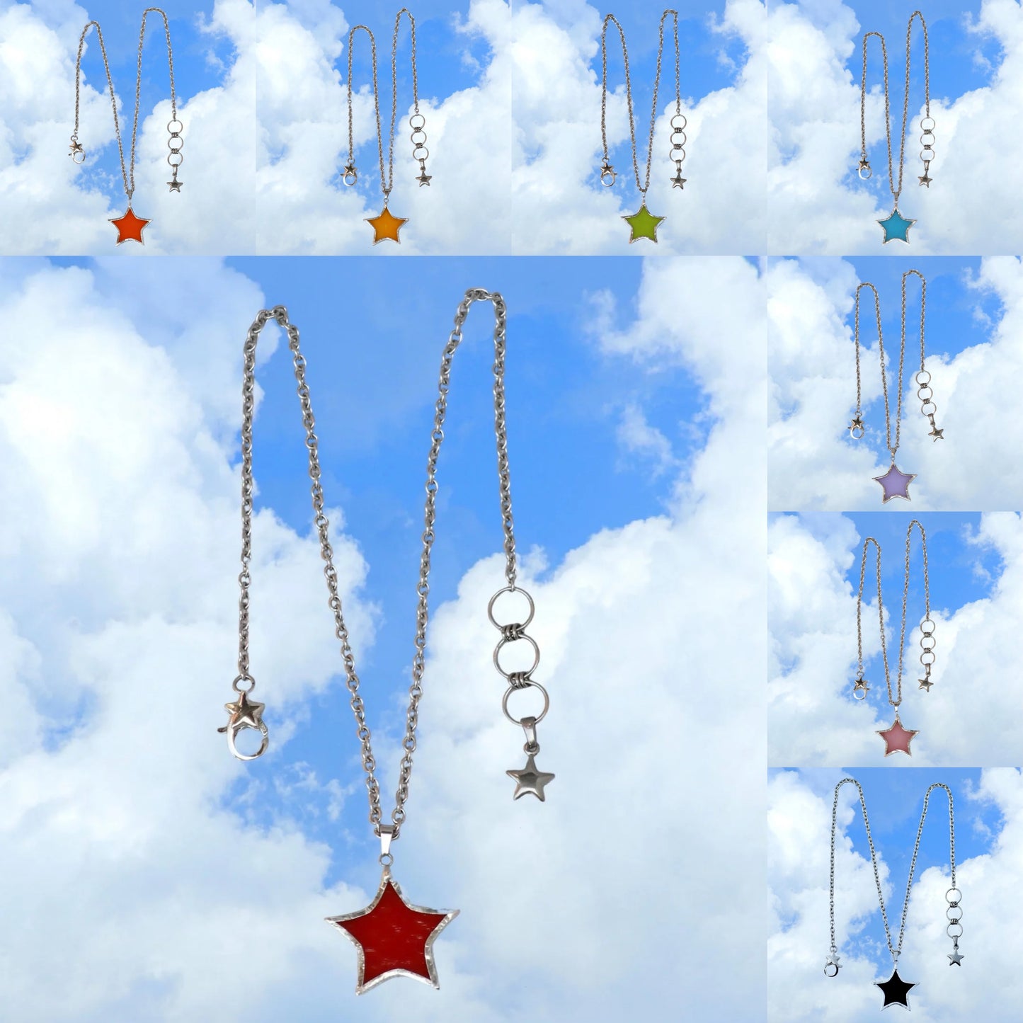 Small Star Necklaces - 8 Colors - Made to Order