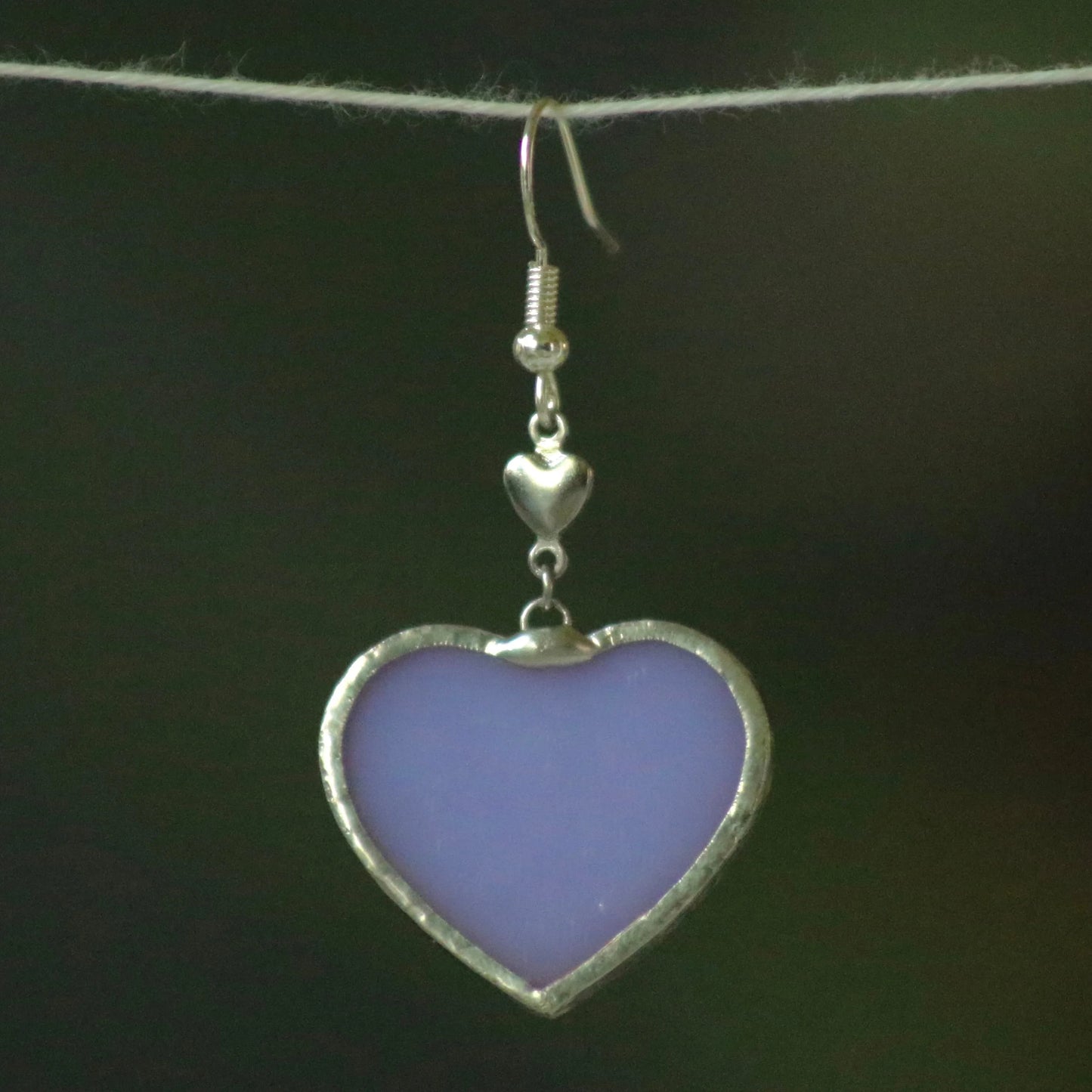 Heart Earrings - 8 Colors - Single or Pair - Made to Order